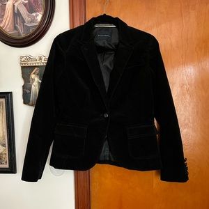 banana republic black velvet corduroy blazer
